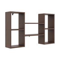 Nowoczesna półka ścienna, 102x18x60 cm, wenge, mat | TYLETEGOTU