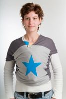 ByKay Chusta Dwukolorowa z Aplikacja