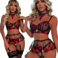 SEKSOWNY ZESTAW KOMPLET BIELIZNA DAMSKA KORONKOWA ŚLUB SEXY ZESTAW PREZENT