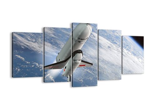 Obraz Na Płótnie - Sputnik Orbita - 160X85 Cm - Ea160X85-0496 na Arena.pl
