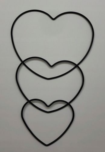 Obręcz metalowa SERCE CZARNE do łapacza snów 12cm na Arena.pl