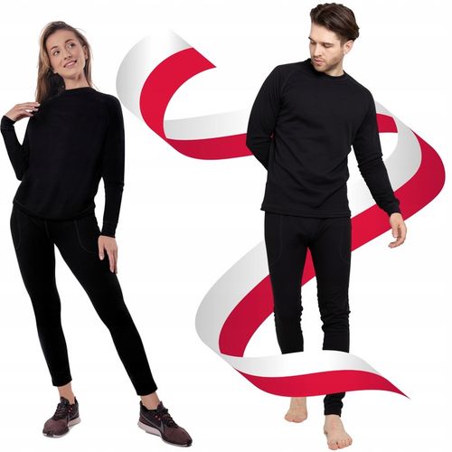 BIELIZNA TERMOAKTYWNA DAMSKA S MĘSKA KOMPLET ODDYCHAJĄCA CIEPŁA Z MESZKIEM na Arena.pl