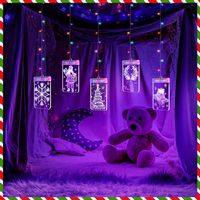 5szt WITRAŻ LED 3D lampki girlanda choinkowe