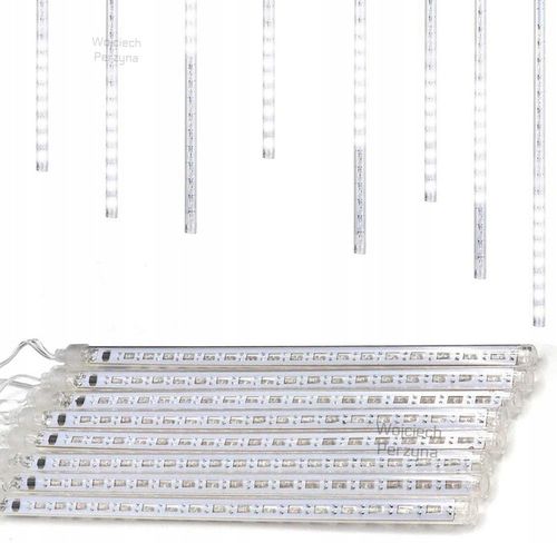 SOPLE METEORY BIAŁE ZIMNE LED LAMPKI PADAJĄCY ŚNIEG 30cm BIAŁY ZIMNY na Arena.pl