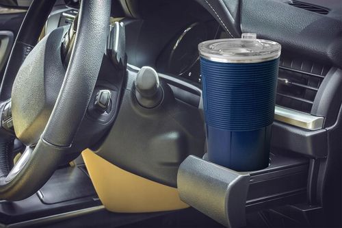 KUBEK TERMICZNY ZE WSKAŹNIKIEM TEMPERATURY 380ml PODRÓŻNY DO AUTA PODGRZEWA na Arena.pl