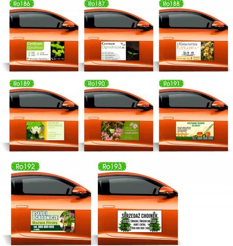 Magnes na samochód reklama magnetyczna 60x30 szpachlowanie natryskowe na Arena.pl