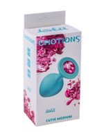plug anal plug emotions cutie medium turquoise pink crystal
