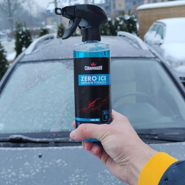 MOCNY Odmrażacz do Szyb Samochodowych Spray ZERO ICE Płyn do zdjęcie 7