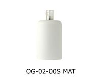 OPRAWKA E27 OSŁONKA DEKORACYJNA METALOWA BIAŁA MAT + PRZEZROCZYSTY