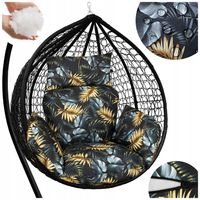 WODOODPORNA PODUSZKA NA FOTEL WISZĄCY KOKON HUŚTAWKĘ OGRODOWĄ XXL ZAGŁÓWEK