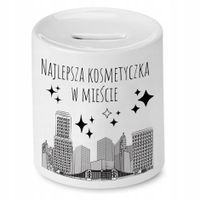Skarbonka Kosmetyczki Najlepsza W Mieście Prezent Z Nadrukiem Ze Zdjęciem