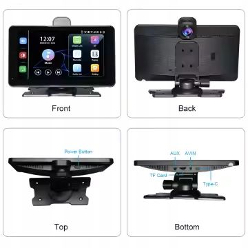 Ekran Monitor Radio Nawigacja Rejestrator 4K Kamera Android Auto CarPlay na Arena.pl