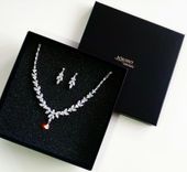 KOMPLET boho DELIKATNY NASZYJNIK srebrny kolczyki 8-0011