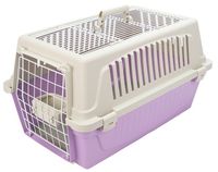 Transporter z otwieranym sufitem dla kota lub psa Ferplast 20 beżowo-lila