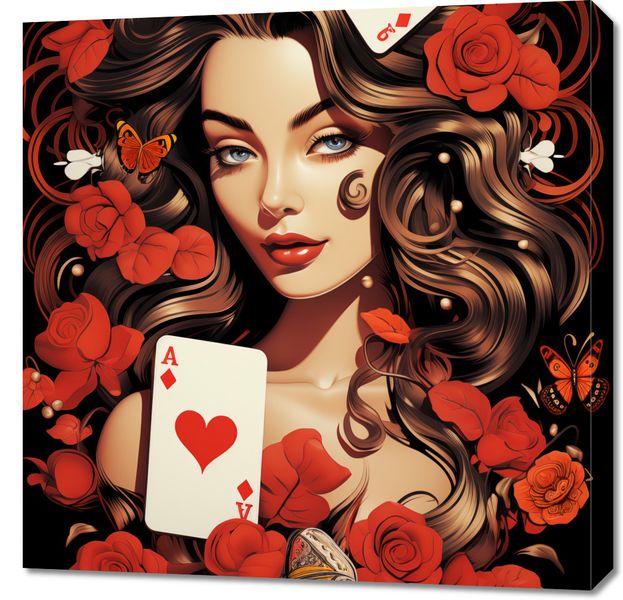 Obraz 70x70cm Różany Hazard zdjęcie 1