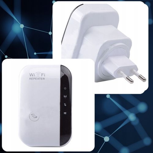 WZMACNIACZ SYGNAŁU Wi-Fi MOCNY REPEATER 300MB/S 2 TRYBY FUNKCJA WPS na Arena.pl