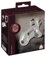 fetish collection chastity cage ii metalowy system zabezpieczający 8,5 cm