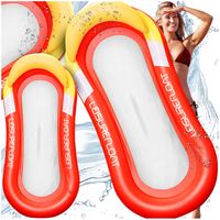 MATERAC DMUCHANY Z SIATKĄ DO PŁYWANIA LEŻAK PLAŻOWY HAMAK WODNY NA BASEN