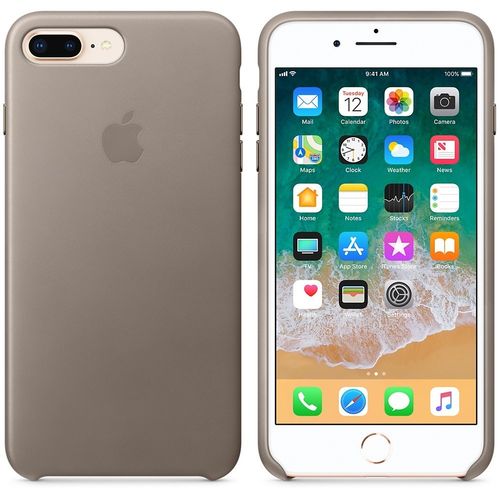 Apple iPhone 8 Plus / 7 Plus Leather Case - Taupe na Arena.pl