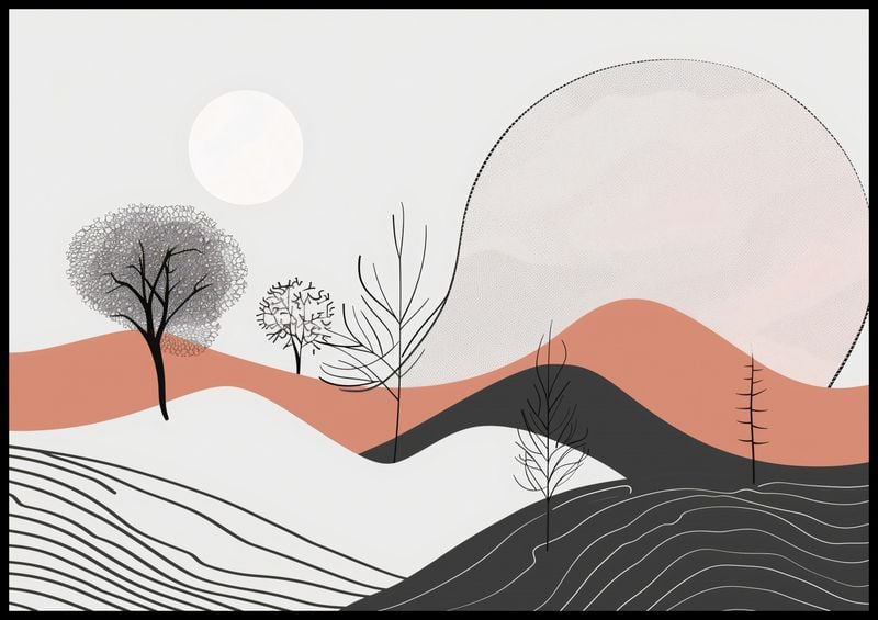 Plakat 100x70cm Półcień Widoku zdjęcie 2