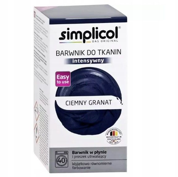 Simplicol Barwnik Granatowy do Ubrań Tkanin Granat zdjęcie 1