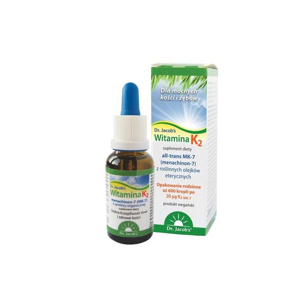 KROPLE Witamina K2 20ml - Dr. Jacob's zdjęcie 1