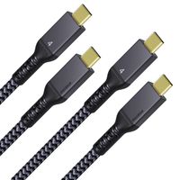 Kabel Thunderbolt 4 Maxonar 1,6 m 2 sztuki 40Gb/s 100W 8K USB4 USB-C