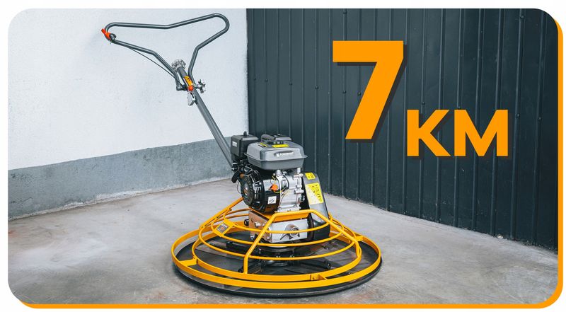 Zacieraczka spalinowa do betonu 100cm 7km + talerz do zacierania Powermat zdjęcie 3
