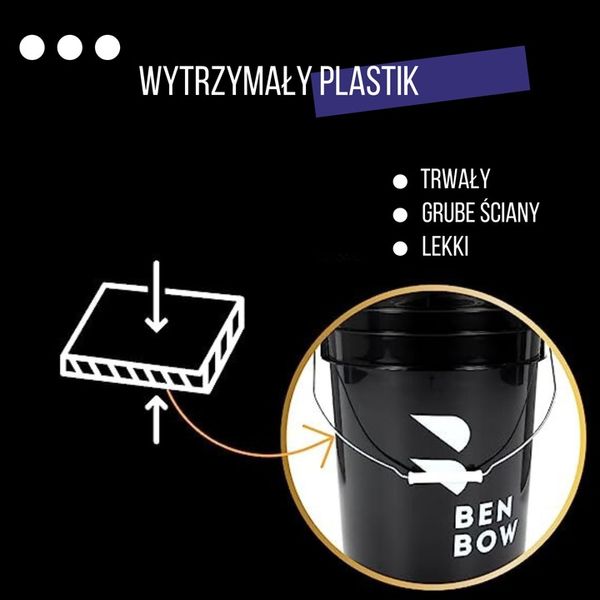 Wiadro CZARNE do mycia z separatorem WASH RINSE zdjęcie 5