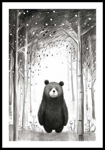 Plakat 40x60cm Ciekawski Miś na Arena.pl