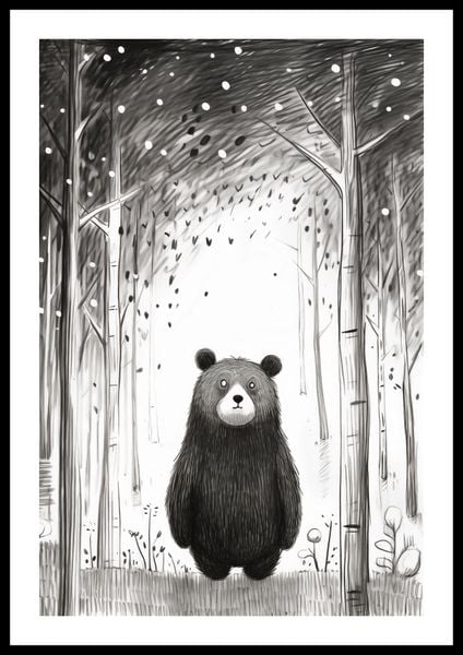 Plakat 40x60cm Ciekawski Miś zdjęcie 3