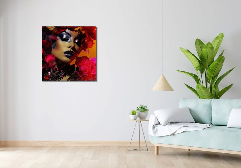 Obraz 70x70cm Kwiecista Diva zdjęcie 2