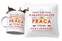 Zestaw Dla Kabareciarza Poduszka + Kubek Prezent Z Nadrukiem Ze Zdjęciem