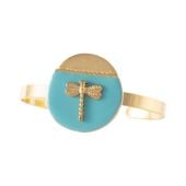bransoletka z ważką w turkusowym kole (b24/win/45au)