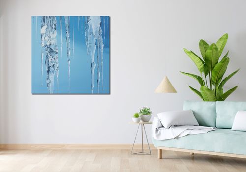 Obraz 100x100cm Kryształowe Sople na Arena.pl
