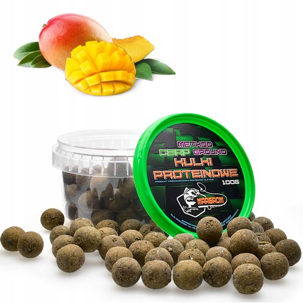 KULKI PROTEINOWE MARGROM 16mm 100g MANGO zdjęcie 1