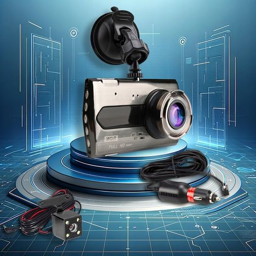 WIDEOREJESTRATOR KAMERA SAMODCHODOWA PRZÓD TYŁ WIDEO REJESTRATOR Menu PL 64 na Arena.pl