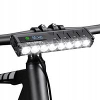 LAMPKA ROWEROWA PRZÓD TYŁ ZESTAW DO ROWERU LED USB 10000 LUMENÓW 5000 mAh