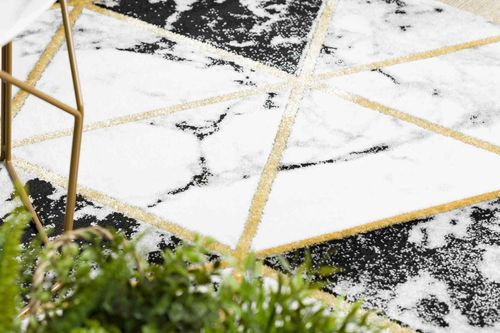 RUG/LU/ESTEMA/MARBLETRIANGLES/BLACK+GOLD/R160 na Arena.pl