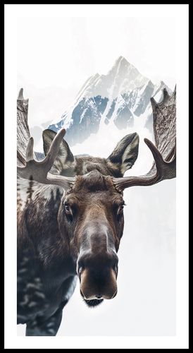 Plakat 50x100cm Łoś Duch Lasu na Arena.pl