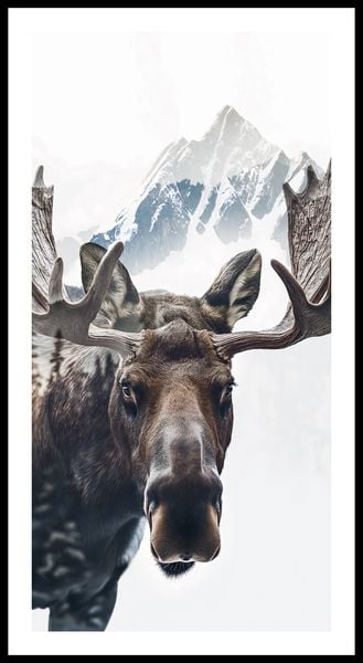 Plakat 50x100cm Łoś Duch Lasu zdjęcie 3