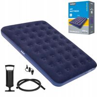 Materac dmuchany dwuosobowy do spania + pompka 186 x 130 x 22 cm Rebel