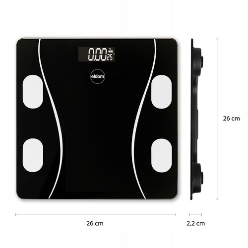 WAGA ŁAZIENKOWA ANALITYCZNA BMI ELEKTRONICZNA BLUETOOTH SZKLANA DO 180kg na Arena.pl