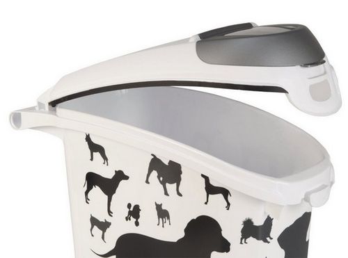 Curver Pet Life Pojemnik na psią karmę - białoczarny z psami 10kg na Arena.pl