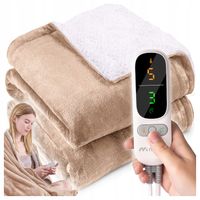 KOC ELEKTRYCZNY GRZEWCZY DUŻY MIĘKKI REGULACJA TIMER NA PILOTA MATA 180x160