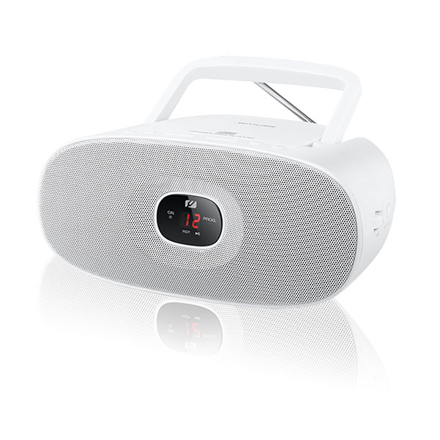 Muse | MD-202RDW | Portable radio CD player | White zdjęcie 1