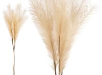 PAMPAS SZTUCZNA TRAWA PAMPASOWA KREMOWA WIĄZKA DŁUGA GAŁĄZKA 100 cm 7szt