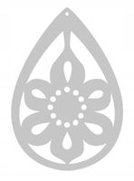 Zawieszka dekor ozdoba ażurowa dekoracja Z7 biała