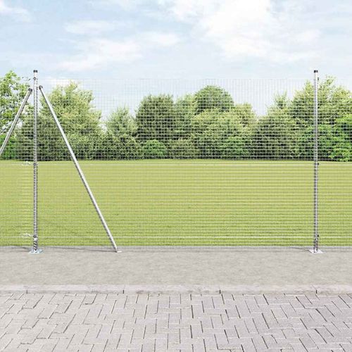 Ogrodzenie z słupkami Srebrny 1.6 x 25 m Stal na Arena.pl