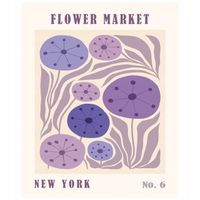 2 x Plakat 50x40 Kwiaty minimalizm nowoczesny miasta New York BOHO 12 WZORÓ